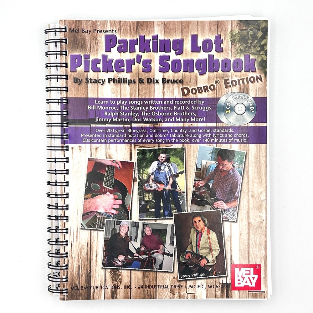 Parking Lot Picker's Guitar Songbook Dobro Edition Stacy Phillips with 2 CDs
